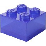 LEGO® úložný box 4 s víkem třpitivá fialová – Hledejceny.cz