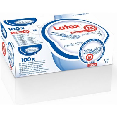 WIMEX Latexové Bílé nepudrované 100 ks – Zboží Dáma
