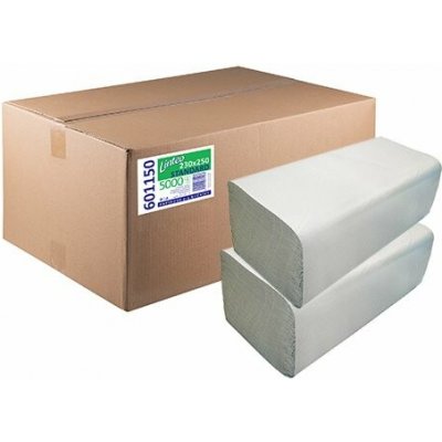 Linteo ZZ Standard 5000 jednovrstvé šedé recykl 200 x 250 ks karton – Zboží Dáma