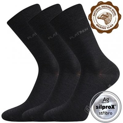 Lonka ponožky Dewool 3 páry černá – Zboží Mobilmania