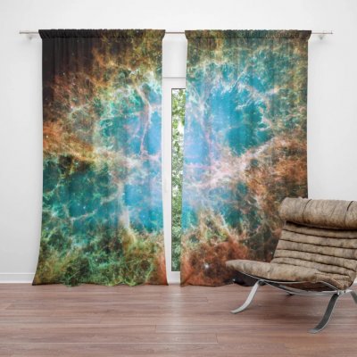 Sablio Závěs Vesmírná abstrakce: 2ks 140x250cm – Hledejceny.cz