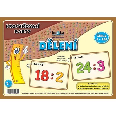 Procvičovací karty dělení – Zboží Mobilmania