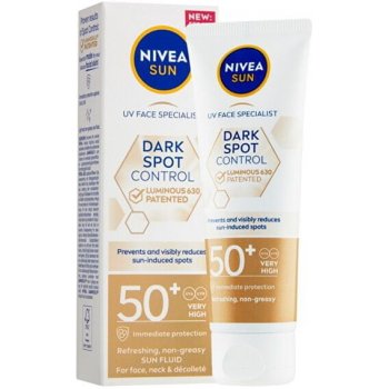 Nivea Sun Dark Spot Control Luminous 630 Sun Fluid pleťový krém na opalování SPF50+ 40 ml