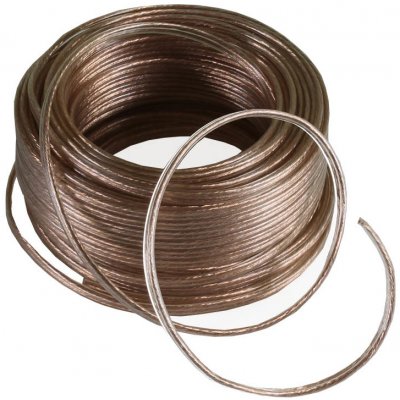 AV-Elmak Kabel CCA dvojlinka transparentní 2x0,75mm 1m – Hledejceny.cz