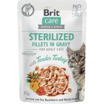 Brit Care Cat Sterilized Fillets in Gravy Tender Turkey 85 g – Sleviste.cz