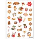 MINIMEE Papírové samolepky v aršíku A5 Vánoční mlsání – Zboží Dáma