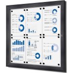 Jansen Display Interiérová uzamykatelná informační vitrína 6 x A4 – Zboží Živě