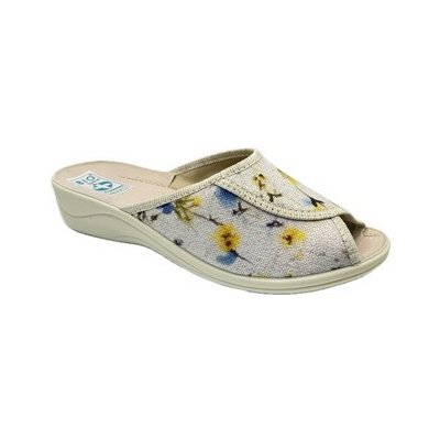 Adanex dámské pantofle 30192 kytička s neznačkující podešví – Sleviste.cz