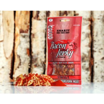 SNAKIT Sušená vepřová slanina Bacon Jerky Chilli 40 g