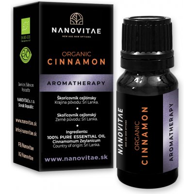 Nanovitae skořice esenciální olej Organic quality 10 ml – Hledejceny.cz
