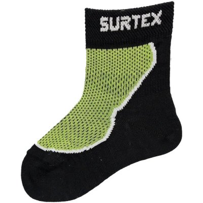 Surtex dětské letní merino ponožky Zelená