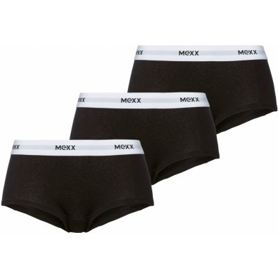 MEXX Dámské kalhotky 3 kusy černá – Zboží Mobilmania