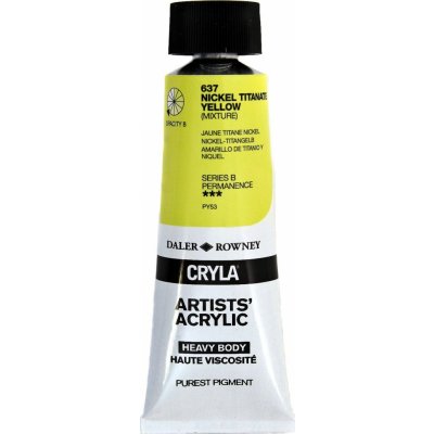 Daler Rowney Cryla Artists’ akrylová barva nickel titanium yellow 75 ml – Hledejceny.cz