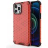 Pouzdro a kryt na mobilní telefon Apple Pouzdro HoneyComb Armor Case odolné Apple iPhone 13 PRO červené