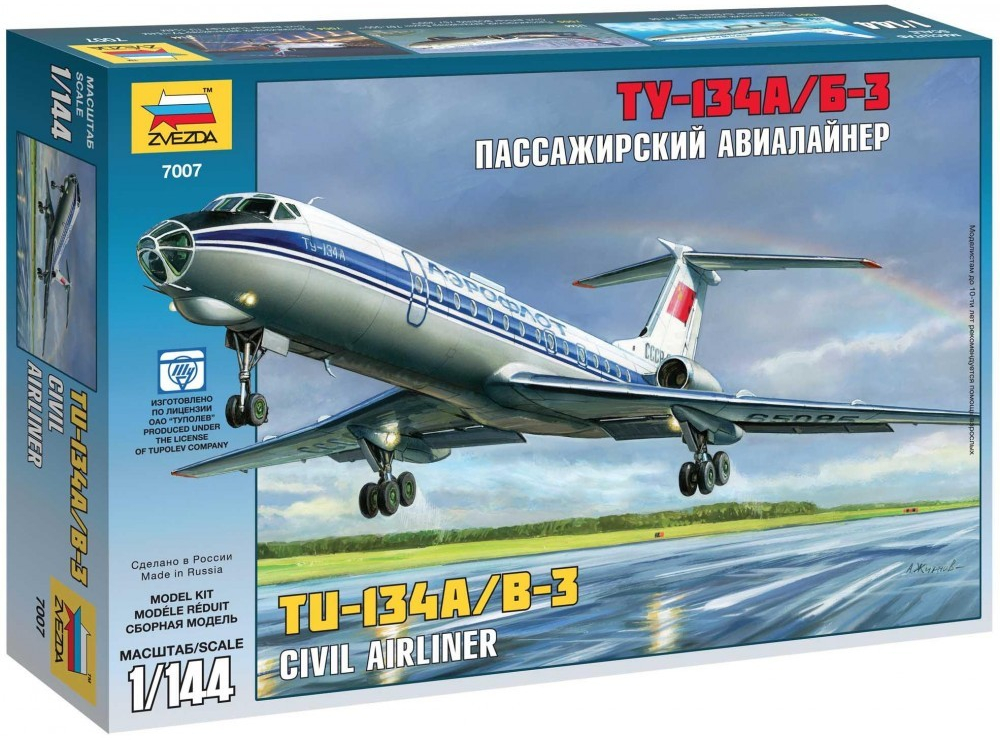 Zvezda Tupolev Tu 134B 1:144