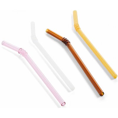 HAY Skleněná brčka Sip Swirl set 4 ks – Sleviste.cz