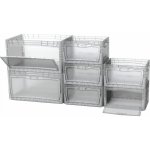 Eurobox-System Systémová krabice Eurobox s klopou, boční strana 40 x 30 x 22 cm, průhledná – Hledejceny.cz
