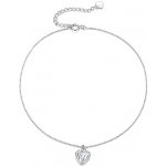 P&J Jewellery Stříbrný náramek na nohu srdíčko FSB8 – Zboží Dáma