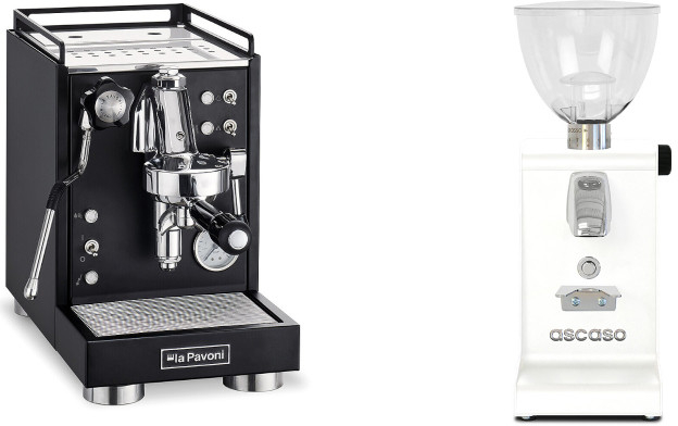 Set La Pavoni Mini Cellini + Ascaso i-steel