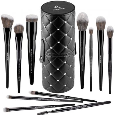 GloryStyles Sada prémiových štětců na makeup s pouzdrem 11 ks – Zboží Dáma