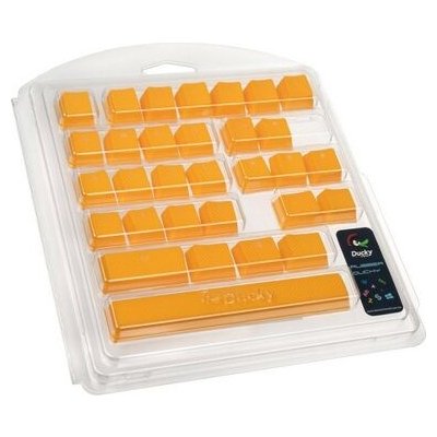 Ducky Rubber Keycap Set, 31 kláves, Double-Shot Backlight - oranžová DKSA31-USRDYNNO1 – Hledejceny.cz