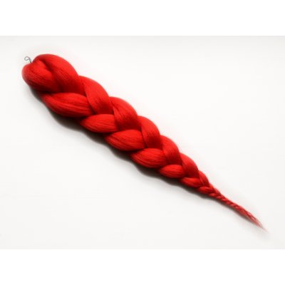 Sestříhaný 100% Jumbo Braid - EVE: QuickBraid Barva: RED (červený), Značka: EVE: QuickBraid, Materiál: 100% afrelle