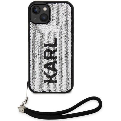 Karl Lagerfeld Sequins Reversible iPhone 14 Black/Silver – Zboží Mobilmania