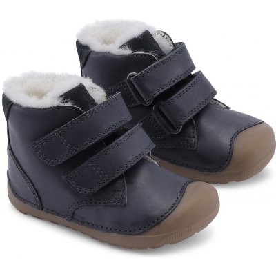 Barefoot Bundgaard dětská zimní obuv Petit Mid Winter Strap 519 Navy – Zboží Dáma
