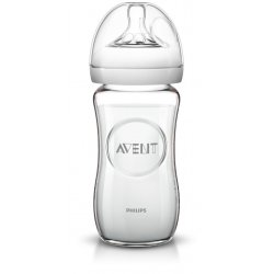 Philips Avent skleněná láhev Natural bez BPA SCF673/17 Transparentní 240ml
