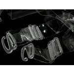 Prima-obchod Ramínka silikonová šíře 15 mm s plastovým zapínáním, barva 15 mm transparent – Zboží Mobilmania