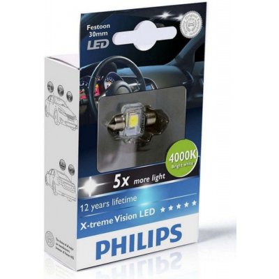 Philips X-tremeVision 129454000KX1 C5W SV8,5 12V 1W – Zbozi.Blesk.cz