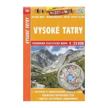 Shocart Vysoké Tatry turistická mapa