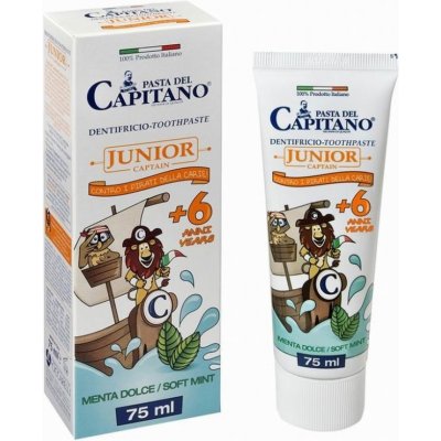 Pasta del Capitano Junior Soft Mint 75 ml – Hledejceny.cz