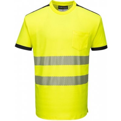 Portwest HI-VIS PW3 T181 Funkční reflexní tričko HV žlutá/černá S – Zbozi.Blesk.cz