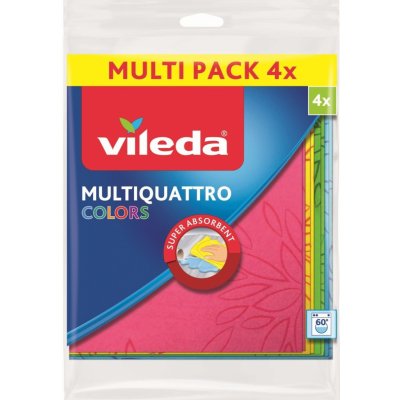 Vileda Multiquattro Colors 164519 hadřík 36 × 34 cm 4 ks – Zbozi.Blesk.cz