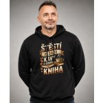 Štěstí je šálek kávy a dobrá kniha Mikina ORIGO – Hledejceny.cz