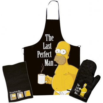 Curepink zástěra a rukavice Homer Simpsons