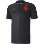 Puma SK Slavia Praha AWAY fotbalový dres dětský Černá Červená – Zboží Mobilmania