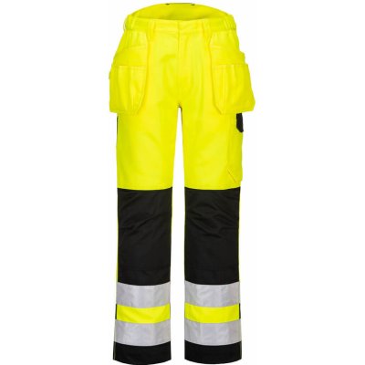 Portwest HOLSTER PW2™ HiVis Kalhoty Stretch žlutá-černá