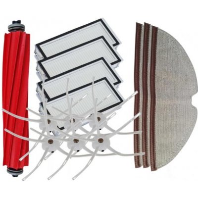 NipponCEC XM1966S Roborock Q7 Max, Q7 Max Plus, T8 hepa filtry a kartáče a mopovací textilie 14 ks – Zboží Mobilmania