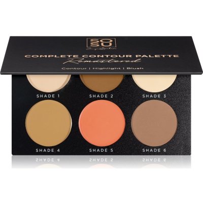 SOSU Cosmetics Konturovací paletka na obličej Remastered Complete Contour Palette 26 g – Zbozi.Blesk.cz