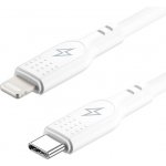 AlzaPower APW-CBSCMFI9401W SilkCore USB-C to Lightning MFi, 1m, bílý