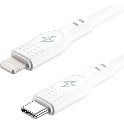 AlzaPower APW-CBSCMFI9401W SilkCore USB-C to Lightning MFi, 1m, bílý – Sleviste.cz