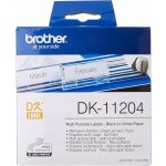 Brother 17mm x 54mm, bílá, 400 etiket, DK11204 – Zboží Dáma