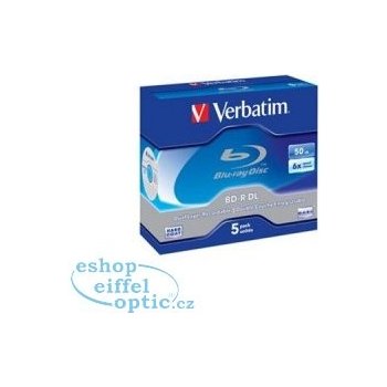 Verbatim BD-R DL 50GB 6x, jewel, 5ks (43748)