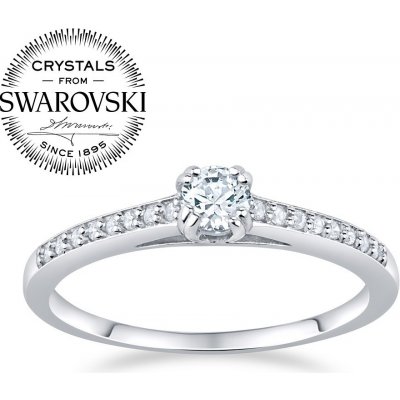 SILVEGO stříbrný prsten Athenais se Swarovski Zirconia FNJSM023sw – Zboží Mobilmania
