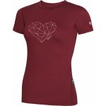 Zulu Merino 160 Short Heart vínová – Zboží Mobilmania