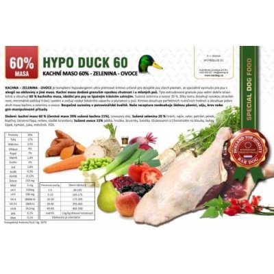 Bardog Hypoalergenní Hypo Duck 60 30/17 balení: 1 kg
