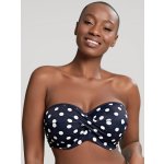 Panache dámský vrchní díl plavek Anya Riva Spot Bandeau SW1453 navy vanilla – Zboží Mobilmania