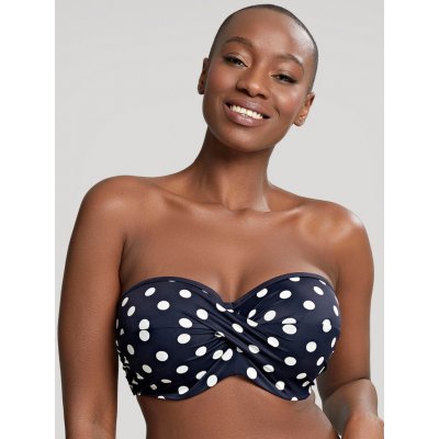 Panache dámský vrchní díl plavek Anya Riva Spot Bandeau SW1453 navy vanilla – Zboží Mobilmania